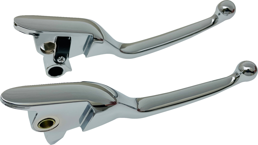 DRAG SPECIALTIES Lever Set - Narrow - Chrome H07-0585N