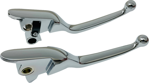 DRAG SPECIALTIES Lever Set - Narrow - Chrome H07-0585N