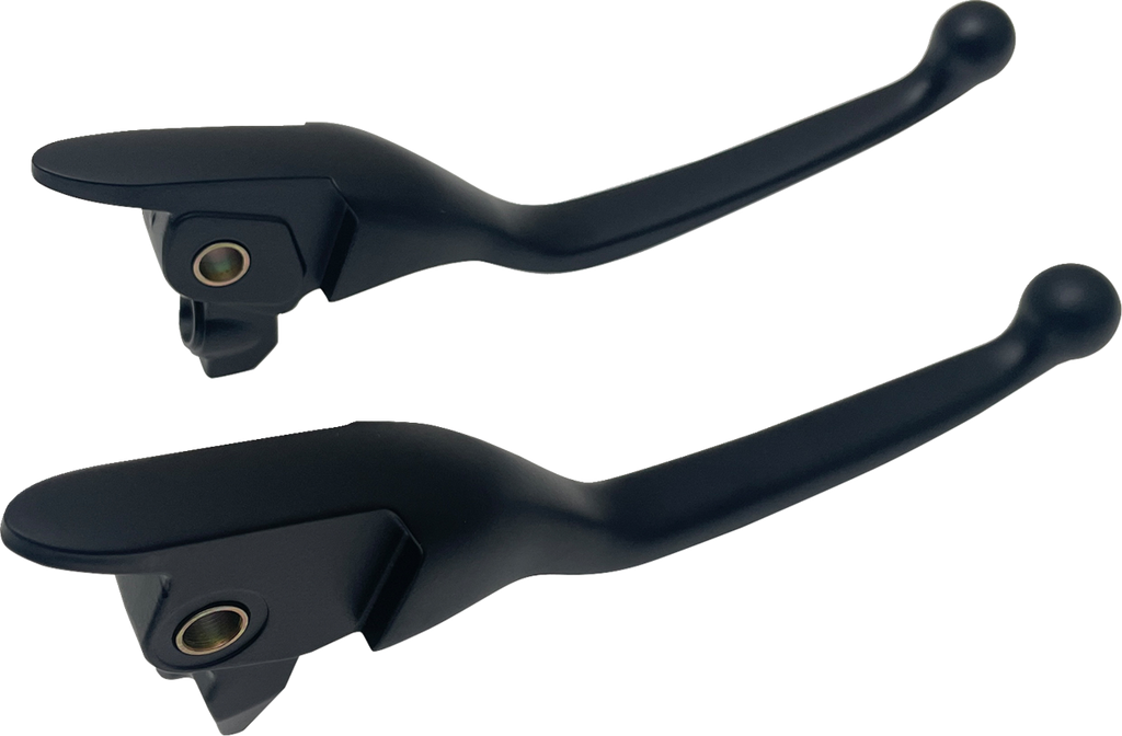 DRAG SPECIALTIES Lever Set - Narrow - Black H07-0595NMB