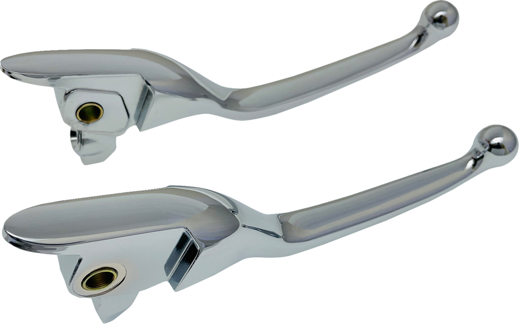 DRAG SPECIALTIES Lever Set - Narrow - Chrome H07-0595N