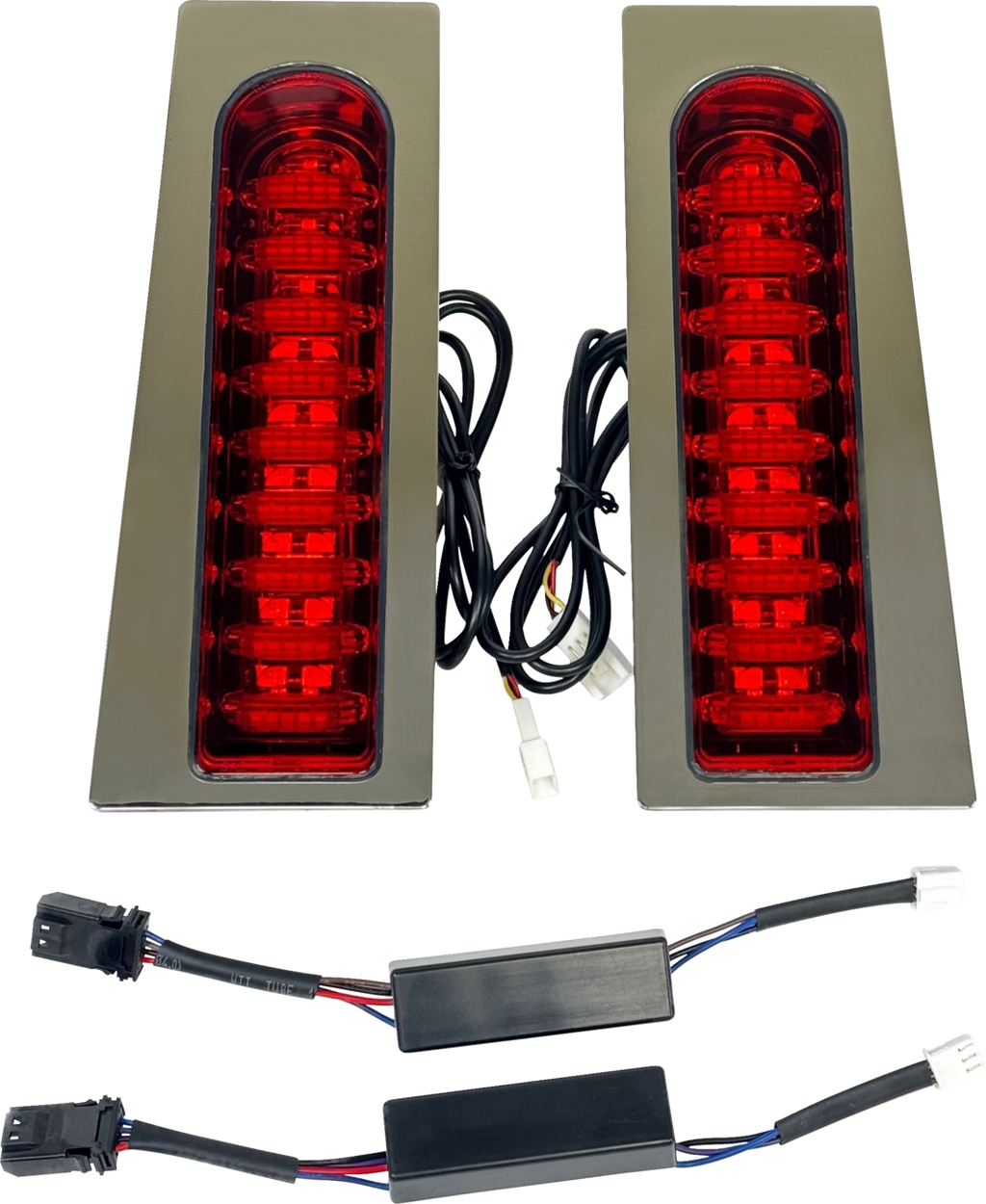 CUSTOM DYNAMICS ProBEAM? Auxiliary Fillerz? - Run/Brake/Turn - Red Lens - Chrome PB-FILL-23-RC