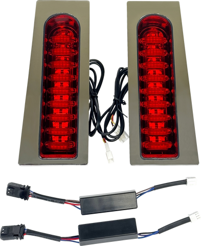 CUSTOM DYNAMICS ProBEAM? Auxiliary Fillerz? - Run/Brake/Turn - Red Lens - Chrome PB-FILL-23-RC
