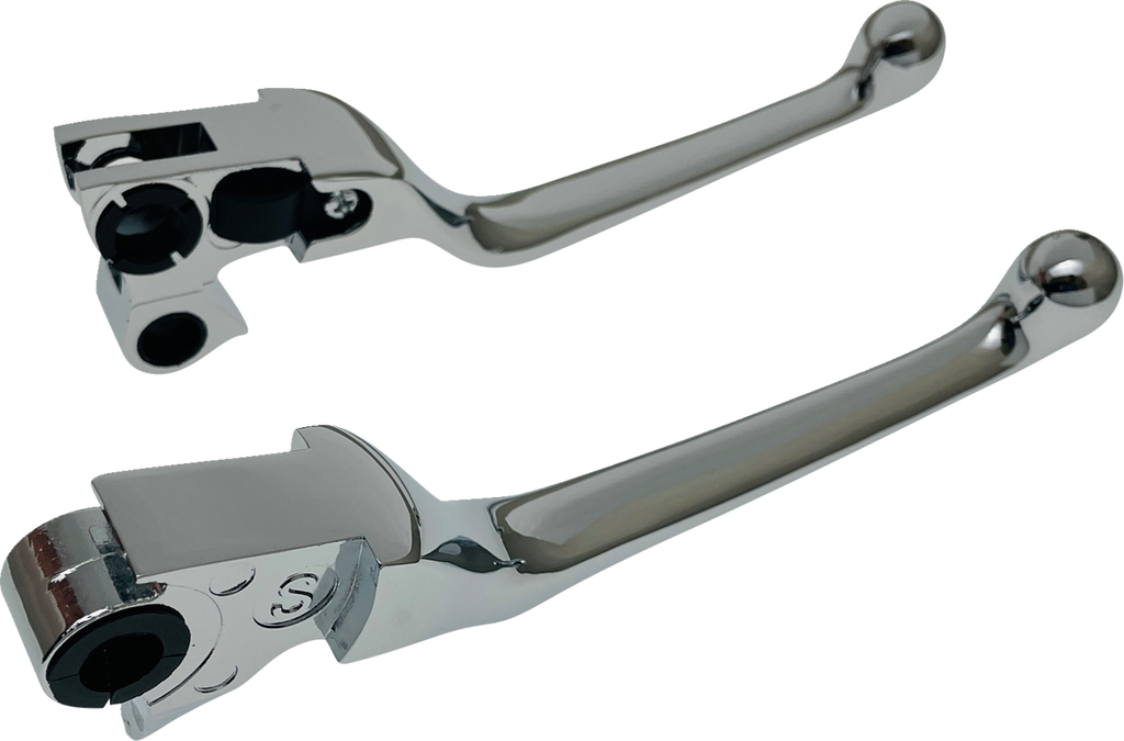 DRAG SPECIALTIES Lever Set - Narrow - Chrome H07-0574N