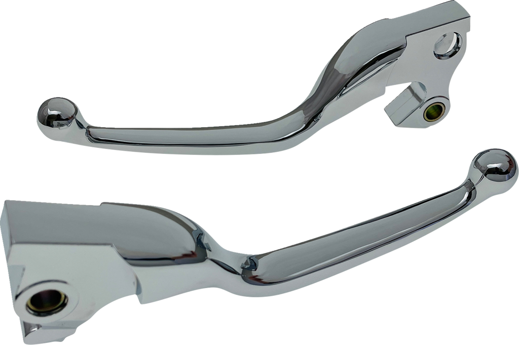 DRAG SPECIALTIES Lever Set - Narrow - Chrome H07-0592N