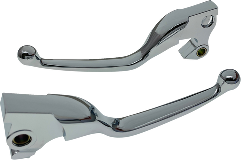 DRAG SPECIALTIES Lever Set - Narrow - Chrome H07-0592N