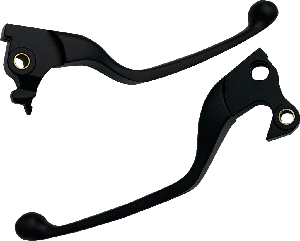 DRAG SPECIALTIES Lever Set - Narrow - Black H07-0592NMB