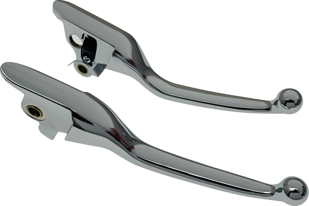 DRAG SPECIALTIES Lever Set - Narrow - Chrome H07-0730N