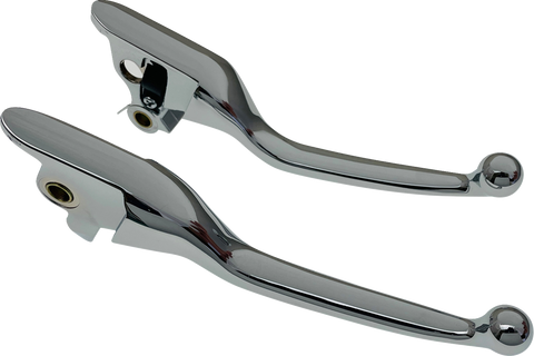 DRAG SPECIALTIES Lever Set - Narrow - Chrome H07-0730N