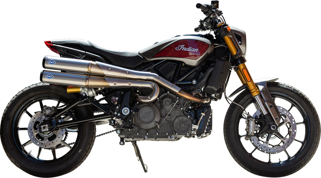 S&S CYCLE 2-into-2 Grand National Exhaust System - Race Only - Stainless Steel 550-0949