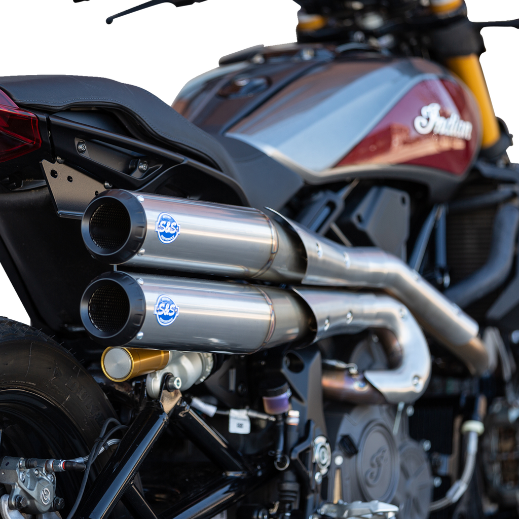 S&S CYCLE 2-into-2 Grand National Exhaust System - Race Only - Stainless Steel 550-0949