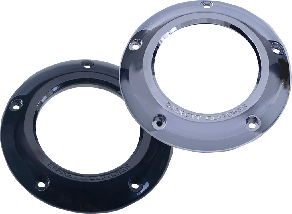 BARNETT Derby Cover - Clear Chrome - M8 Softail 343-30-43018