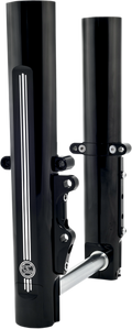 PERFORMANCE MACHINE (PM) Fork Leg Kit - Black - Lower - Single Disc - Contrast Cut - '14-'20 FL 0208-2097-BM