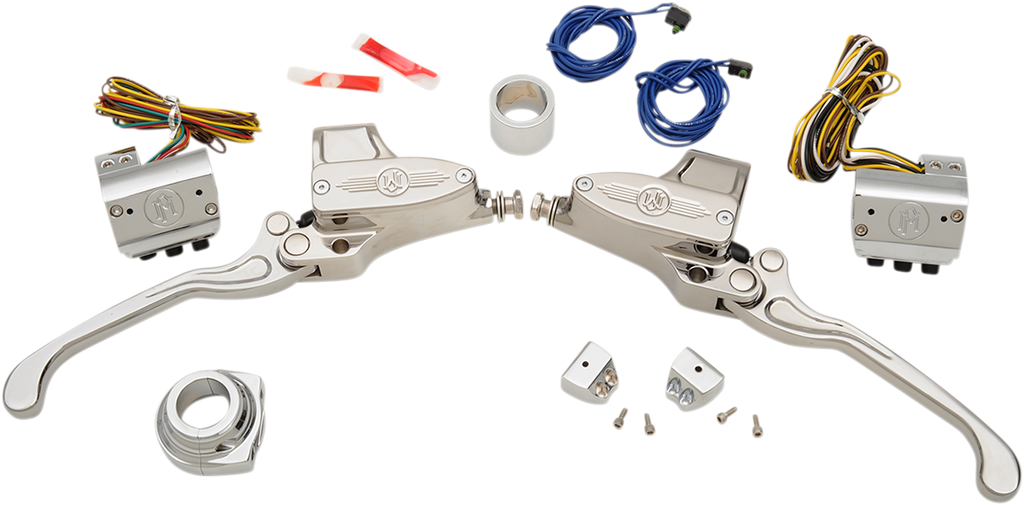 PERFORMANCE MACHINE (PM) Handlebar Control Set - Hydraulic - 9/16" Master Cylinder - Chrome 0062-4020-CH
