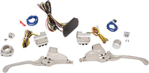 PERFORMANCE MACHINE (PM) Handlebar Controls - Hydraulic - 9/16" Master Cylinder - Chrome 0062-4024-CH