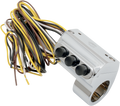 PERFORMANCE MACHINE (PM) Switch Assembly - Left Side - Three Button - Cable Clutch - Chrome 0062-2035-CH