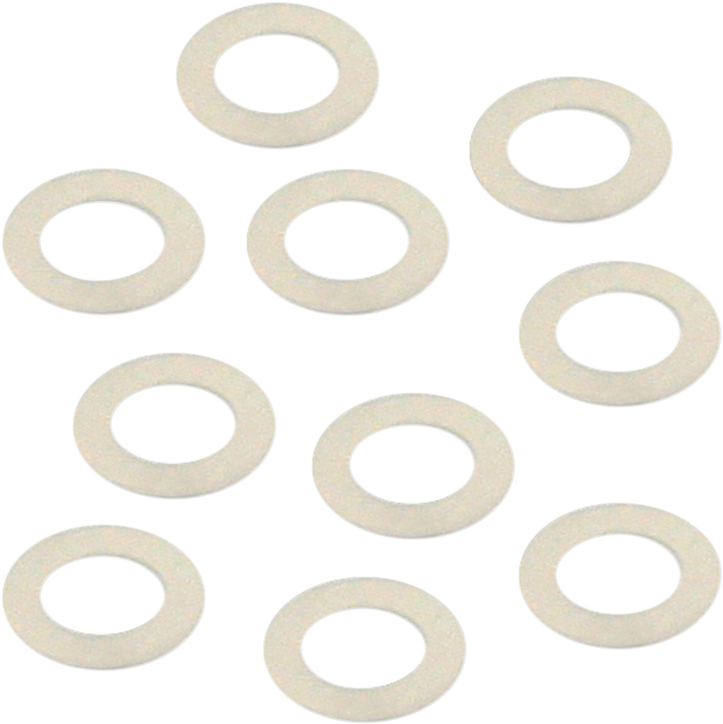 S&S CYCLE Throttle Shaft Nylon Flat Washers - 10-Pack 50-7072