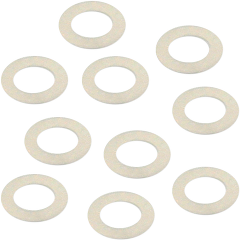S&S CYCLE Throttle Shaft Nylon Flat Washers - 10-Pack 50-7072