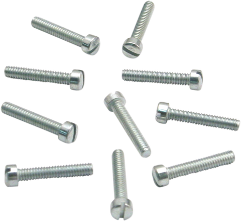 S&S CYCLE Slotted Flat Head Screws - 10-Pack 50-0150