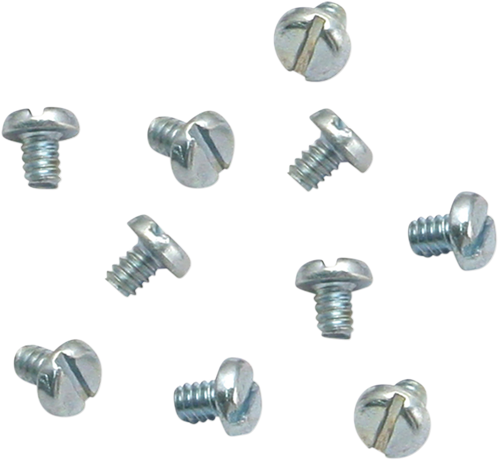 S&S CYCLE Slotted Pan Head Screws - 10 Pack 50-0062