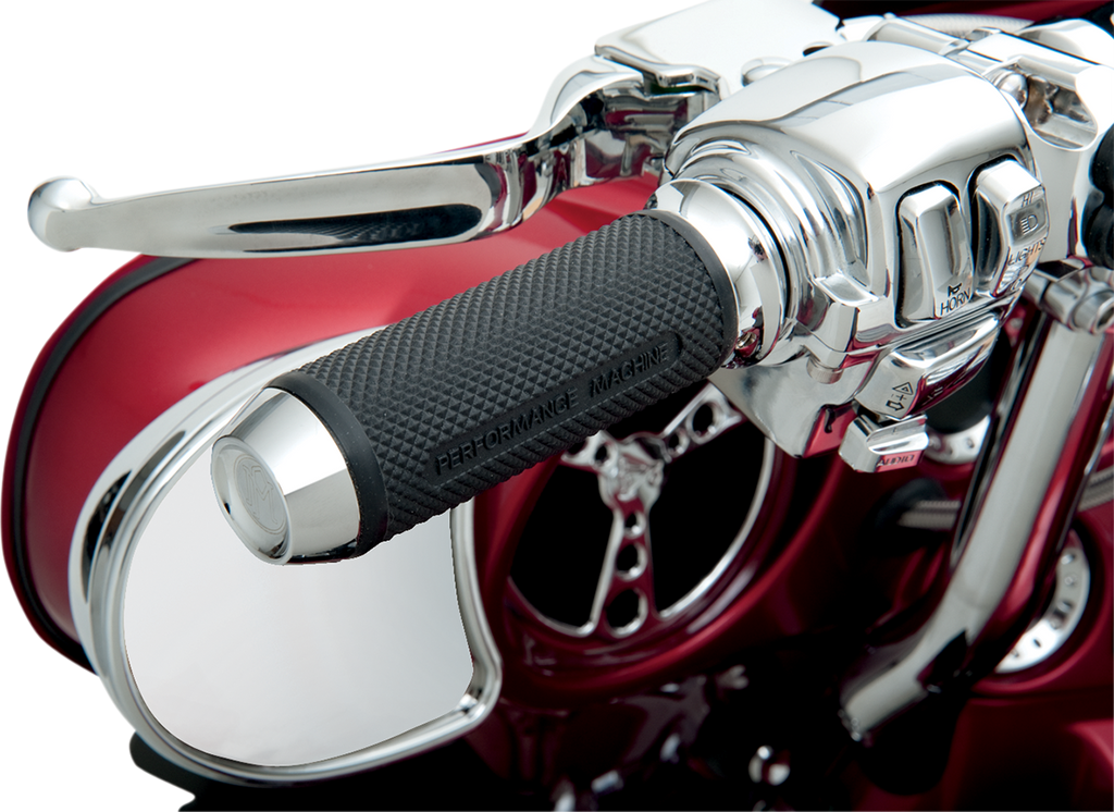 PERFORMANCE MACHINE (PM) Grips - Elite - TBW - Chrome 00635-2028CH