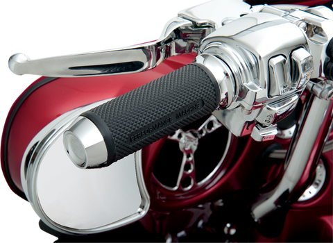 PERFORMANCE MACHINE (PM) Grips - Elite - TBW - Chrome 00635-2028CH