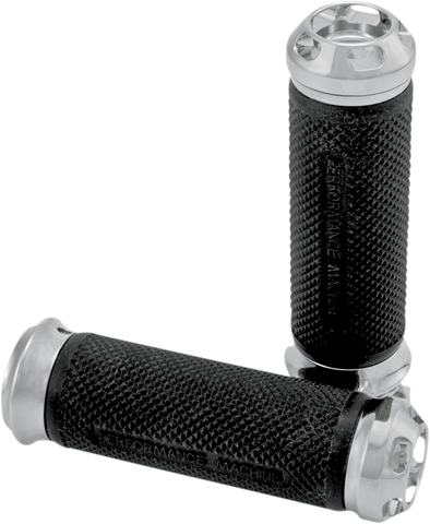PERFORMANCE MACHINE (PM) Grips - Apex - Elite - Cable - Chrome 0063-2043-CH