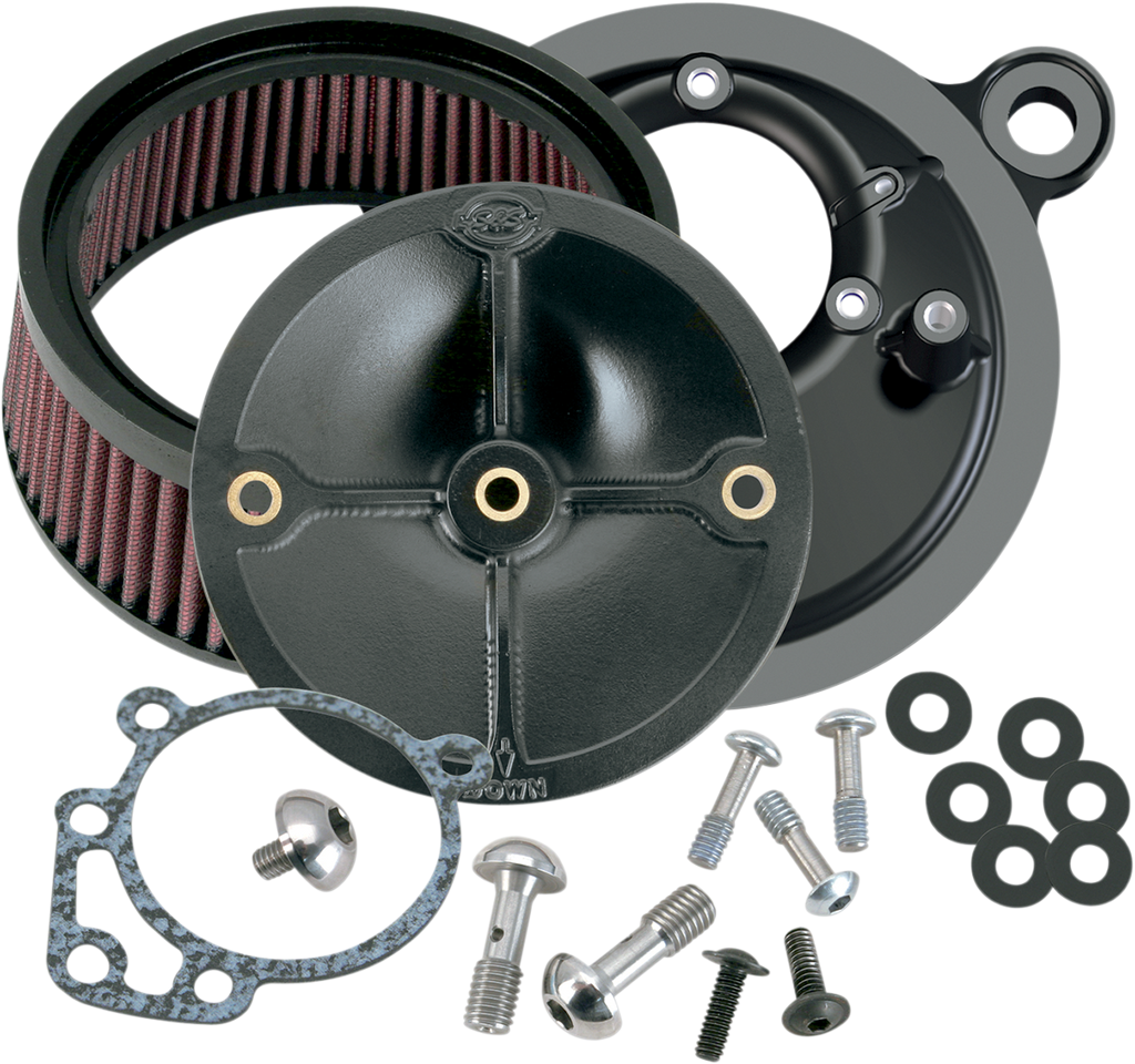 S&S CYCLE Super Stock* Stealth Air Cleaner Kit - Black 170-0100