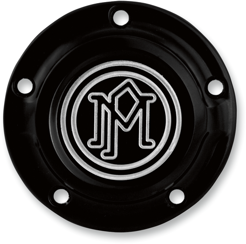 PERFORMANCE MACHINE (PM) Ignition Cover - Scalloped - 5 Hole - Contrast Cut 0177-2029-BM