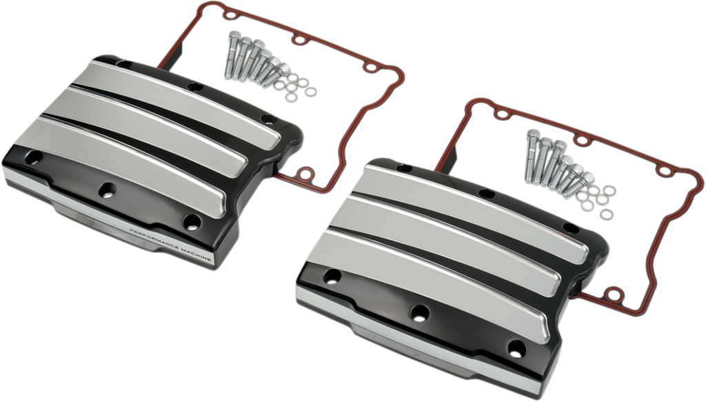 PERFORMANCE MACHINE (PM) Rocker Cover Box - Scalloped - Platinum Cut - Twin Cam 0177-2021-BMP