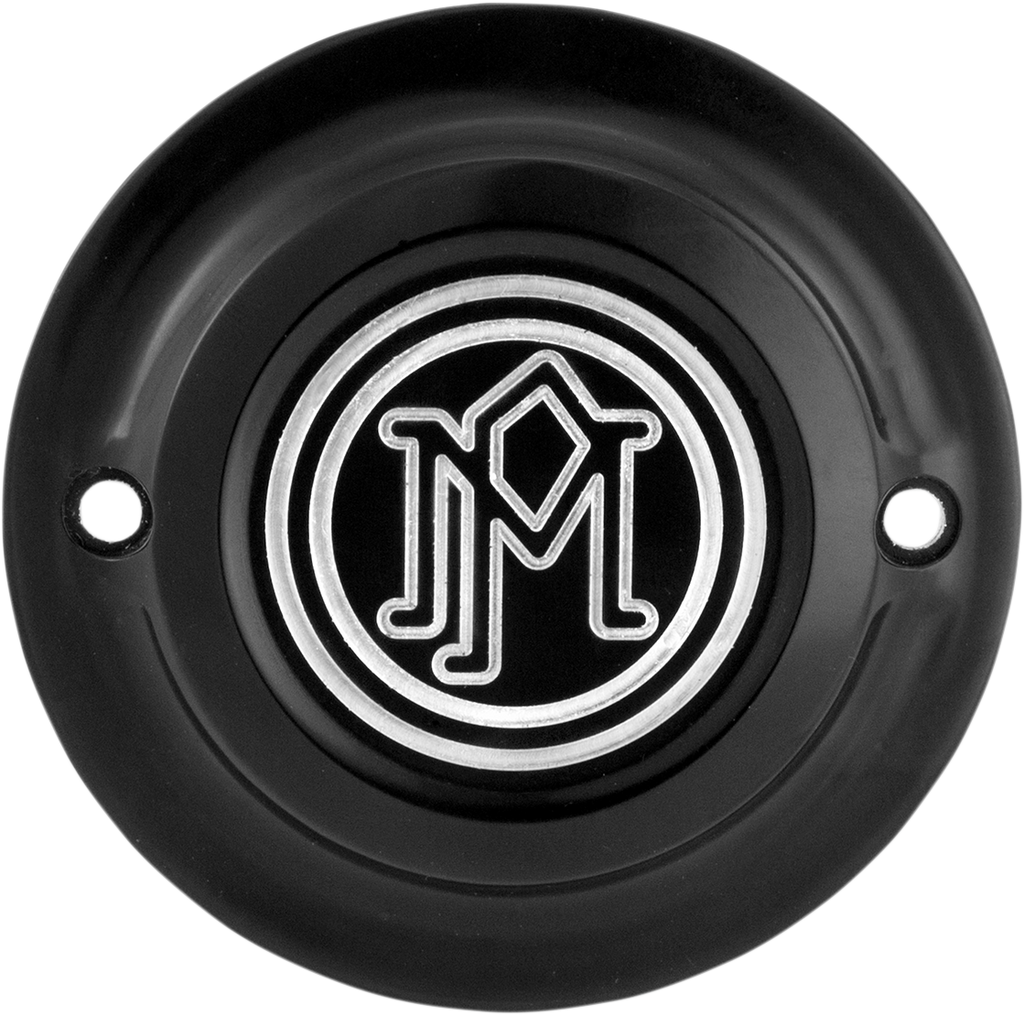 PERFORMANCE MACHINE (PM) Ignition Cover - 2 Hole - Contrast Cut - M8 0177-2064-BM