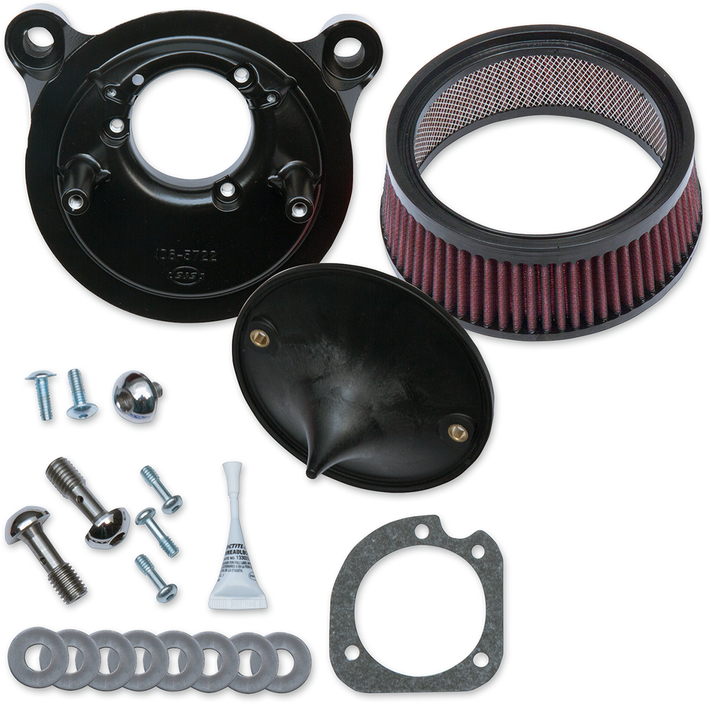 S&S CYCLE Super Stock* Stealth Air Cleaner Kit - Black 170-0300B