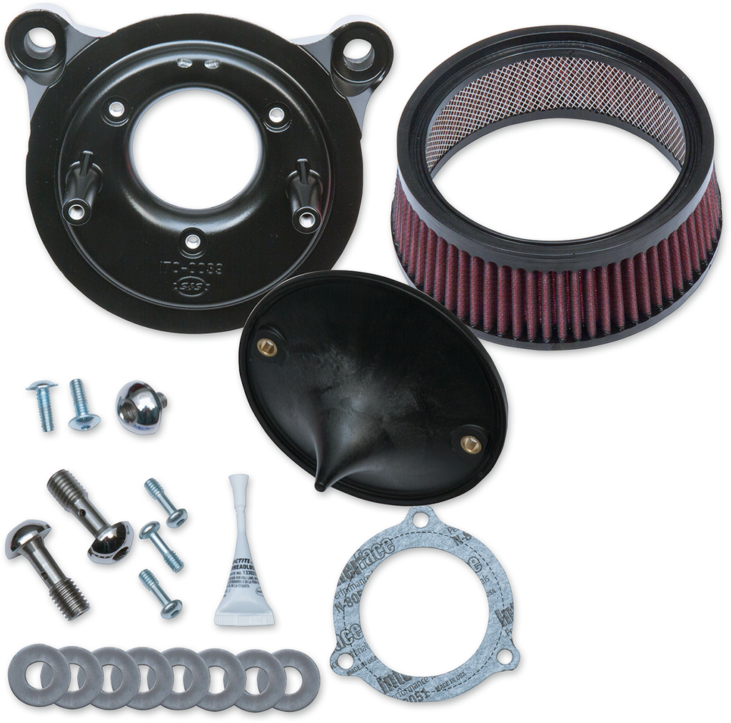 S&S CYCLE Super Stock* Stealth Air Cleaner Kit - Black 170-0301B