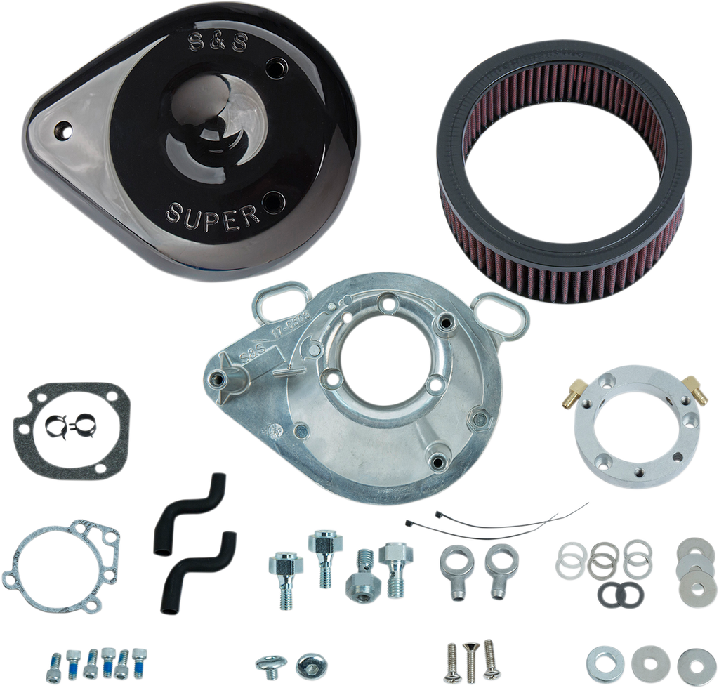 S&S CYCLE Teardrop Air Cleaner - Gloss Black 170-0304B
