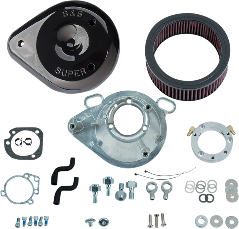 S&S CYCLE Teardrop Air Cleaner - Gloss Black 170-0304B