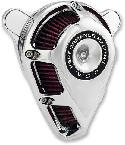 PERFORMANCE MACHINE (PM) Jet Air Cleaner Kit - Chrome 0206-2113-CH
