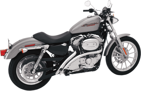 BASSANI XHAUST Radial Sweeper Exhaust - Chrome - '07-'13 XL XL4-FF12CL