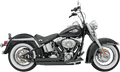 BASSANI XHAUST FireSweep Exhaust - Black - Softail 12123D