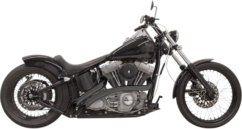 BASSANI XHAUST Radial Sweeper Exhaust - Black 1SD1FB