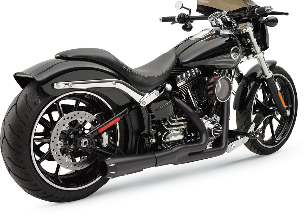 BASSANI XHAUST 2:1 Exhaust - Black - Short - Breakout 1S32RB