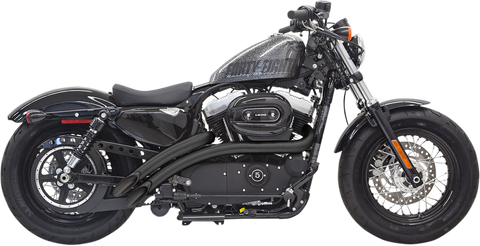 BASSANI XHAUST Radial Sweeper Exhaust - Black - '14-'19 XL 1X2FB