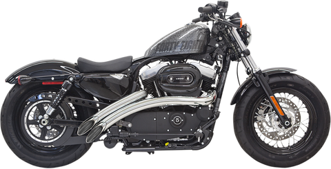 BASSANI XHAUST Radial Sweeper Exhaust - Chrome - '14-'19 XL 1X2FC