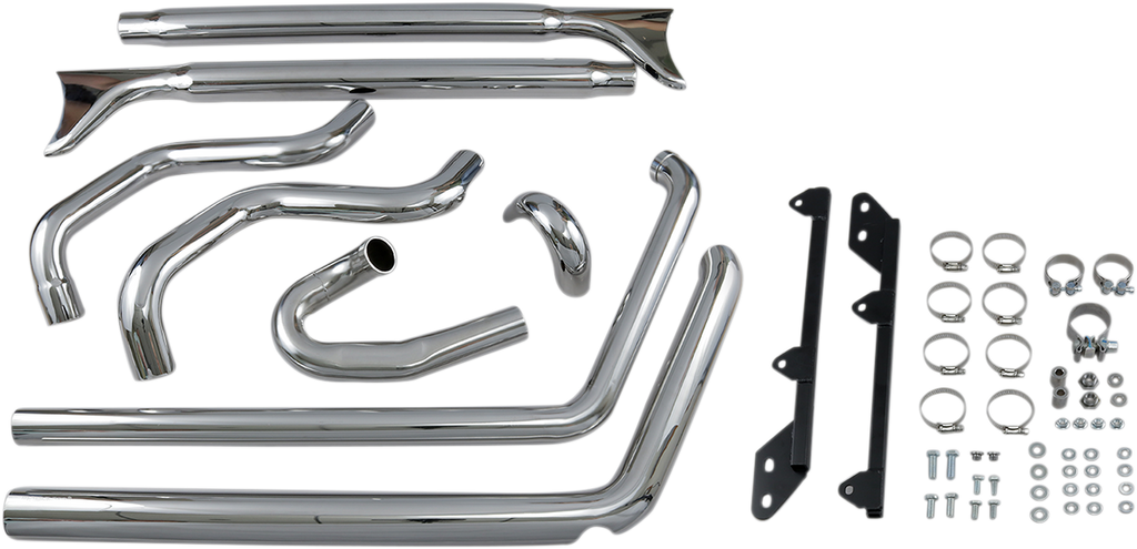 BASSANI XHAUST Fishtail Exhaust - 33" - Softail 1S46E-33