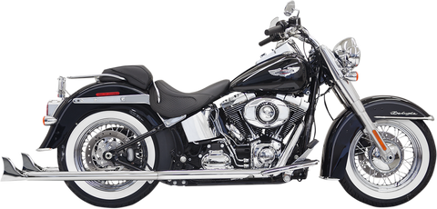 BASSANI XHAUST Fishtail Exhaust with Baffle - 36" - Softail 1S66E-36