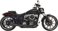 BASSANI XHAUST 2:1 Exhaust - Black 1S62RB