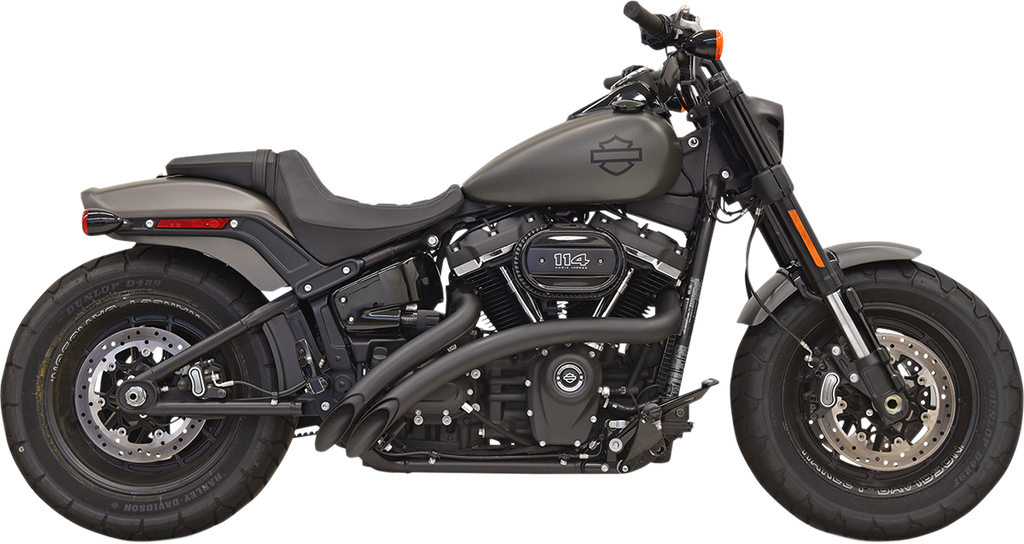 BASSANI XHAUST Radial Sweeper Exhaust - Black 1S21FB