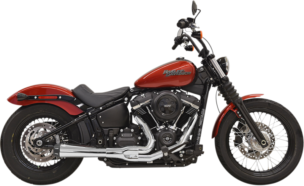 BASSANI XHAUST 2-into-1 Road Rage Exhaust System - Chrome 1S72R