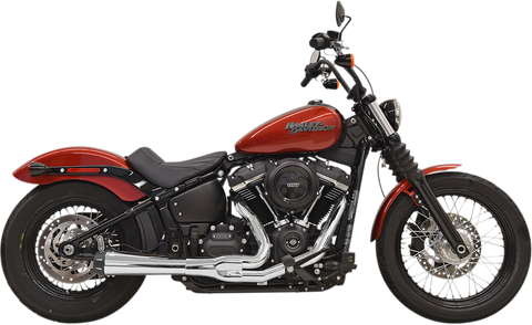BASSANI XHAUST 2-into-1 Road Rage Exhaust System - Chrome 1S72R