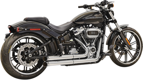 BASSANI XHAUST Pro Street Exhaust - Chrome - '18+ Softail 1S34D