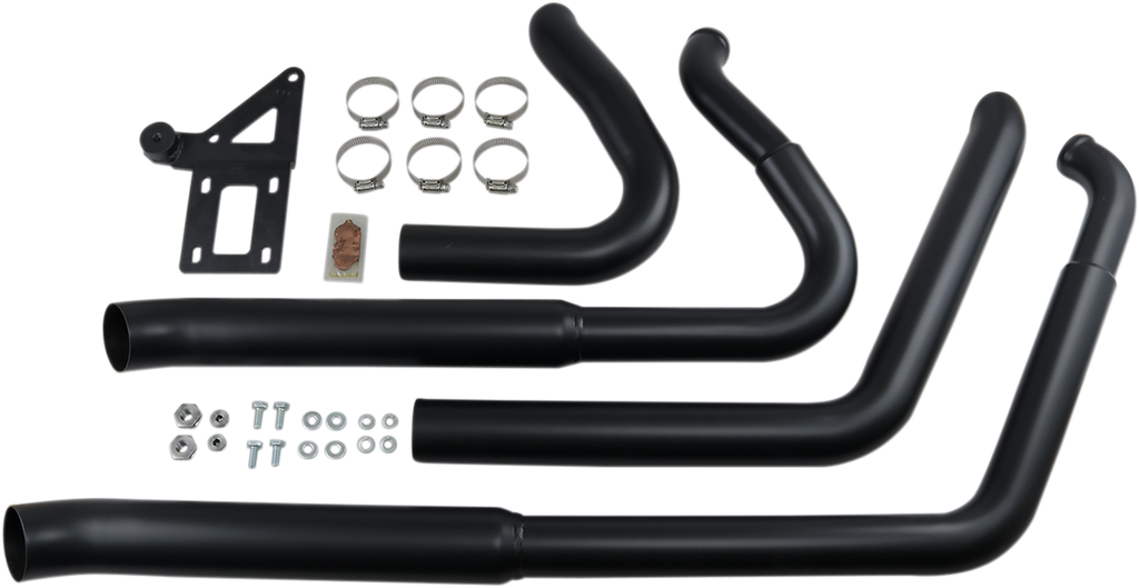 BASSANI XHAUST Pro Street Exhaust - Black - '18+ Softail 1S34DB