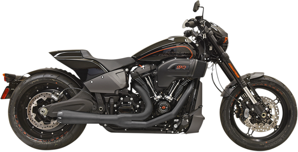 BASSANI XHAUST 2-into-1 Road Rage Exhaust System - Black 1S94RB
